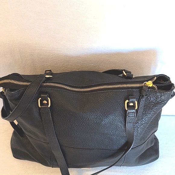 Kooba Womens Shoulder Bag Purse Black Leather Casual Office Travel Organize - Picture 5 of 8